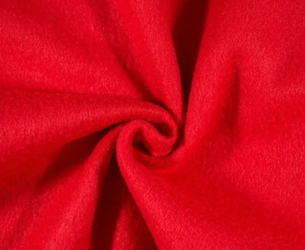 100PES Fleece - Red