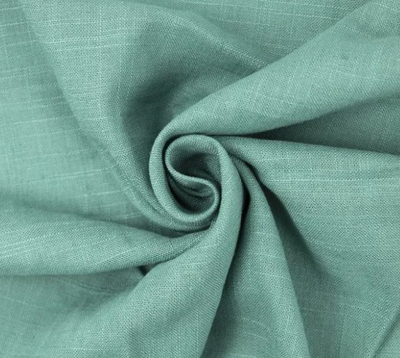 Italian Linen Viscose Seafoam Solid