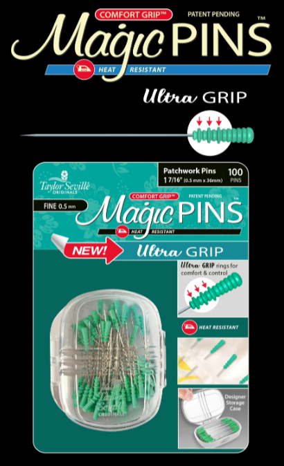 Magic Pins Ultra Grip Patchwork Fine 100pc