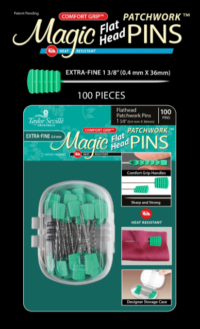 Magic Pins Flathead Patchwork Extra Fine 100pc