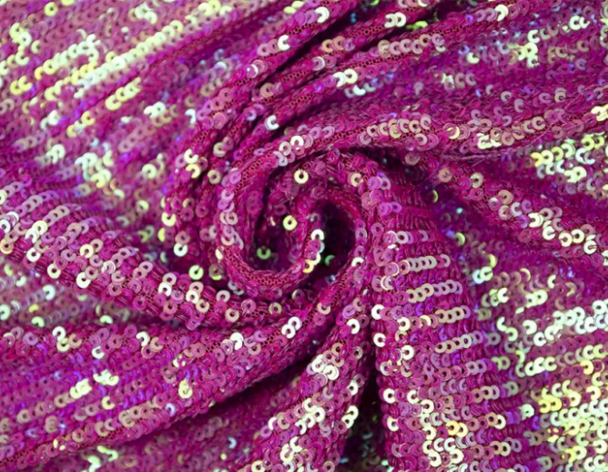 100 PES Poly Sequin - Electric Fuchsia