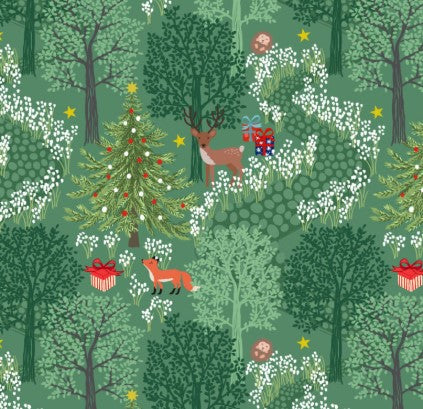 Christmas in Bluebell Wood Green w/ Metallic