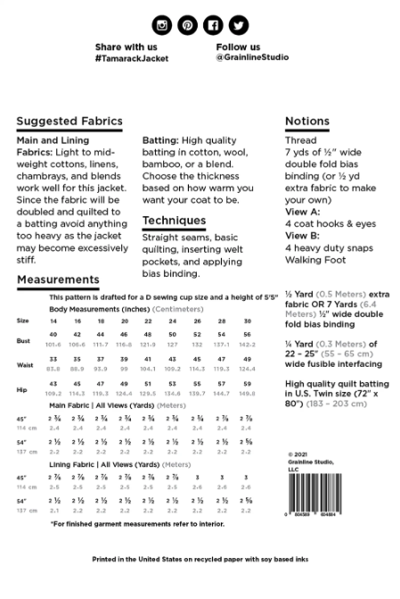 Tamarack Jacket 14-30