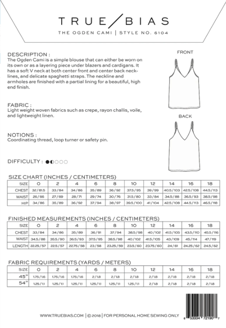 Ogden Cami 14-30