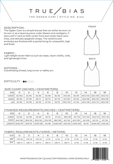 Ogden Cami 0-18