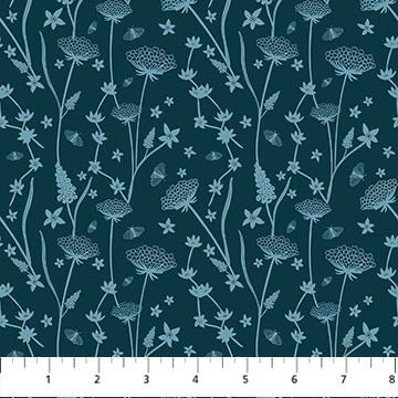100CV Bramble & Bloom Floral Navy