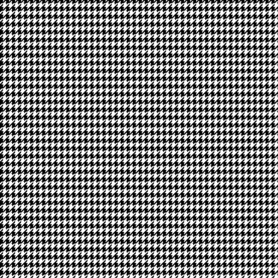 Comfy Flannels - Houndstooth 0014 Black