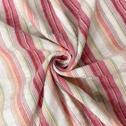 100CO Pink Multi Cotton Stripe Woven Shirting