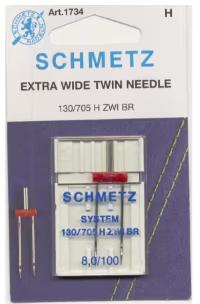 Schmetz Extra Wide Twin 100/8mm - 1 Count