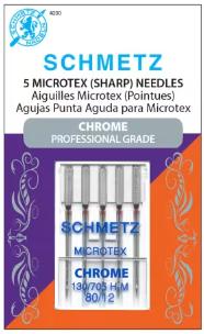 Schmetz Chrome 80/12 Microtex 5-pack