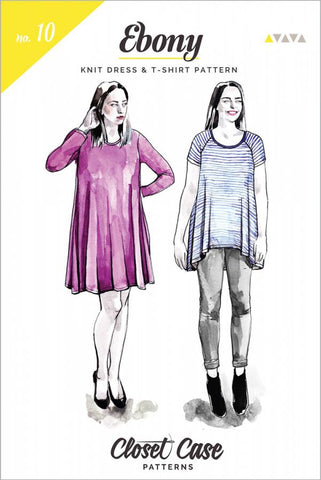 Ebony T-Shirt & Dress by Closet Core Patterns