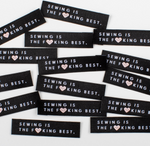 Kylie and the Machine "Sewing is the F**king Best" Labels 8 Pack